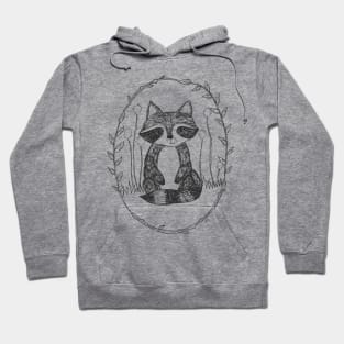 Portrait of a Raccoon Hoodie